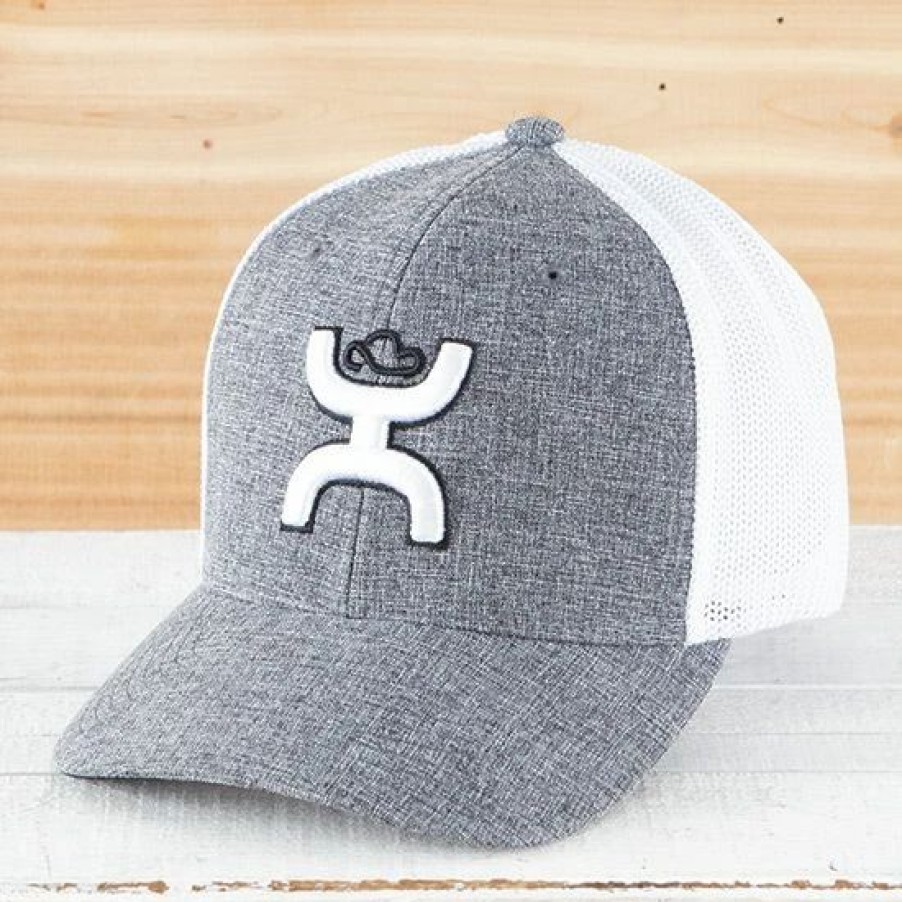 Hats * | Hooey Cayman Grey Ball Cap