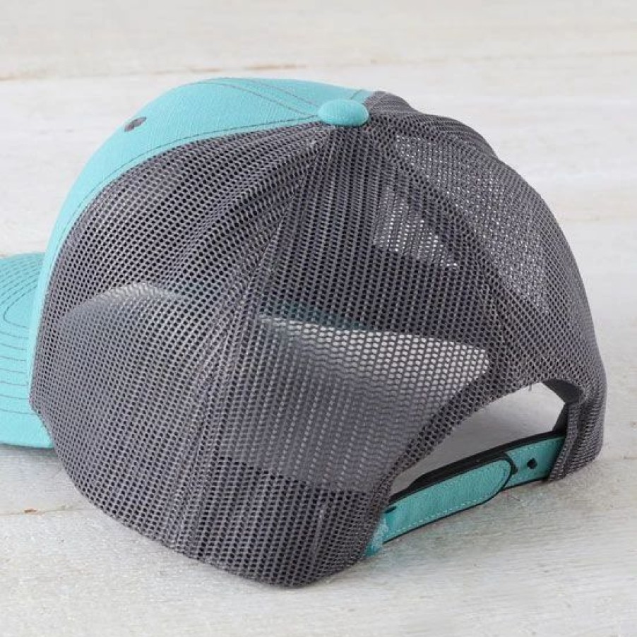 Hats * | Hooey Blush Teal Trucker Ball Cap