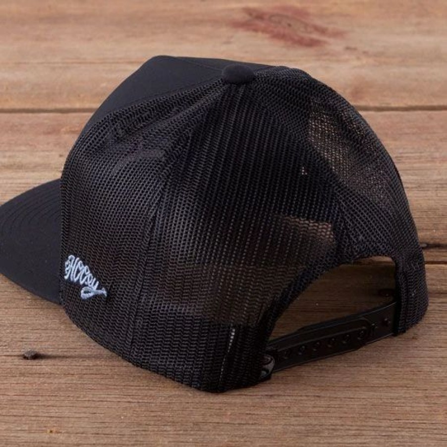 Hats * | Hooey Black Arc Ball Cap