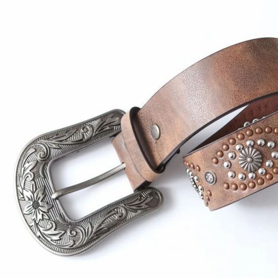 Belts * | Nocona Studded Belt