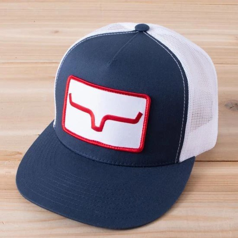 Hats * | Kimes Ranch Banner Ventilated Navy Cap