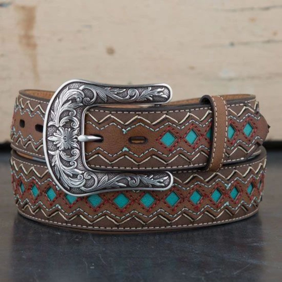 Belts * | Ariat Western Diamond Belt