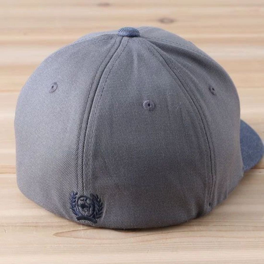 Hats * | Cinch Flexfit Grey Patch Cap