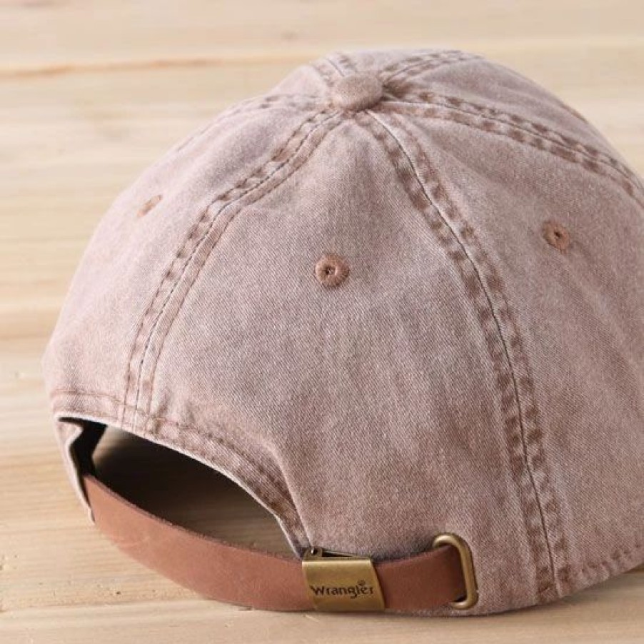 Hats * | Wrangler Mocha Ball Cap