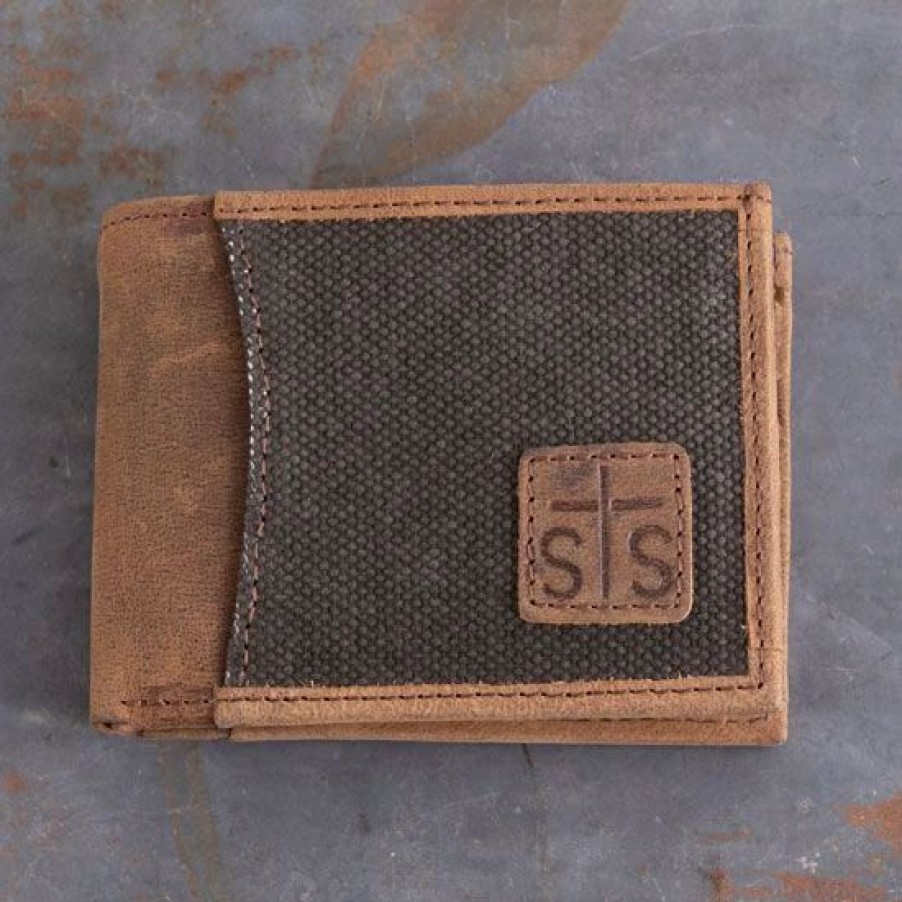 Handbags * | Sts Ranchwear Sts Forman Canvas Bifold Ii Wallet