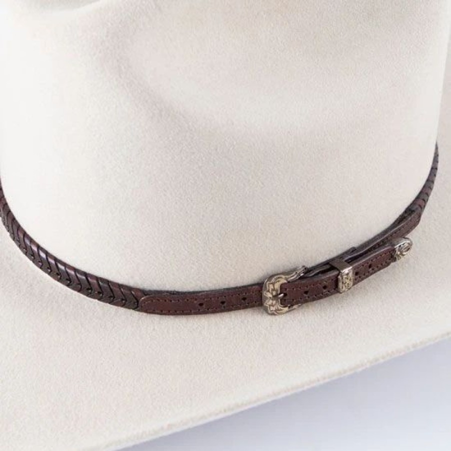 Hats * | Leather Braided Hatband