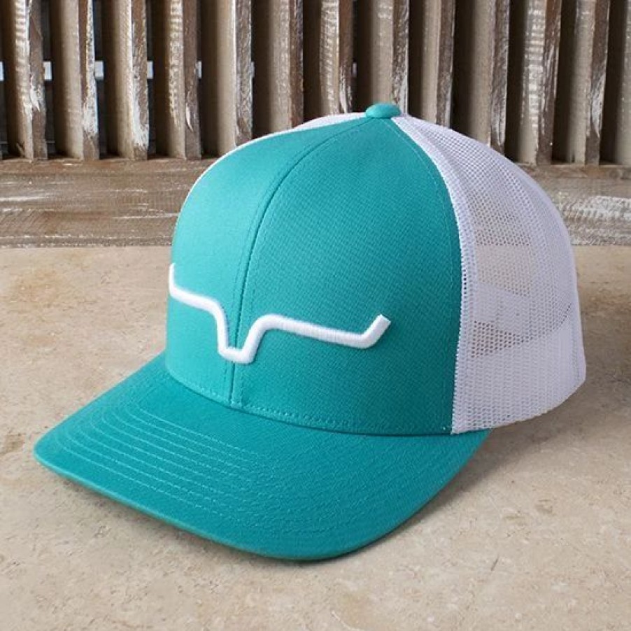 Hats * | Kimes Ranch Weekly Trucker Teal Cap