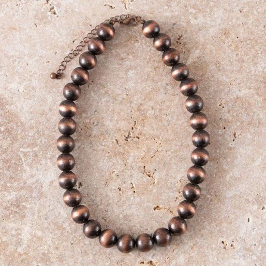 Jewelry * | Copper Navajo Necklace