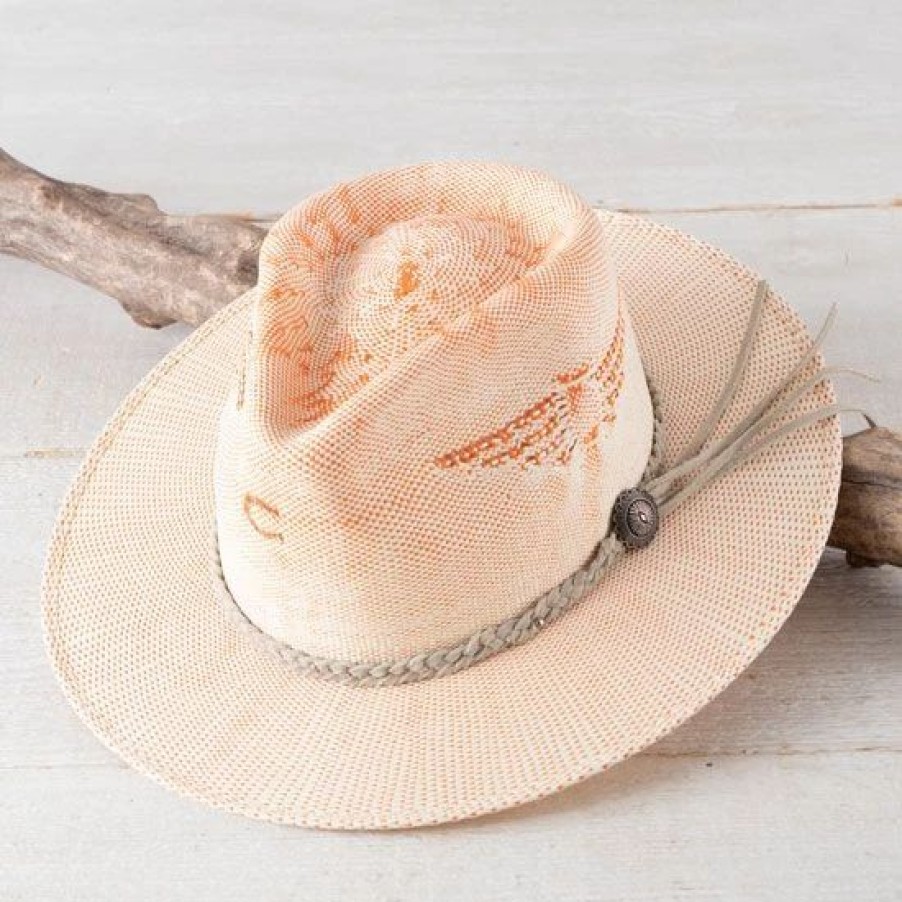 Hats * | Charlie 1 Horse Coral Topo Chico Straw Hat