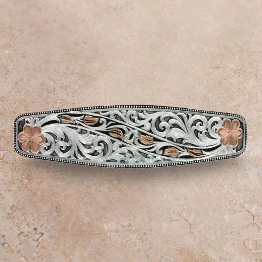 Jewelry * | Montana Silversmiths Winding Leaves In Fall Barrette