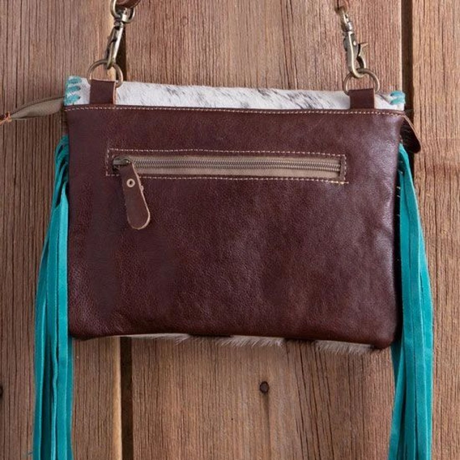 Handbags * | Minun Leather And Hair On Bag