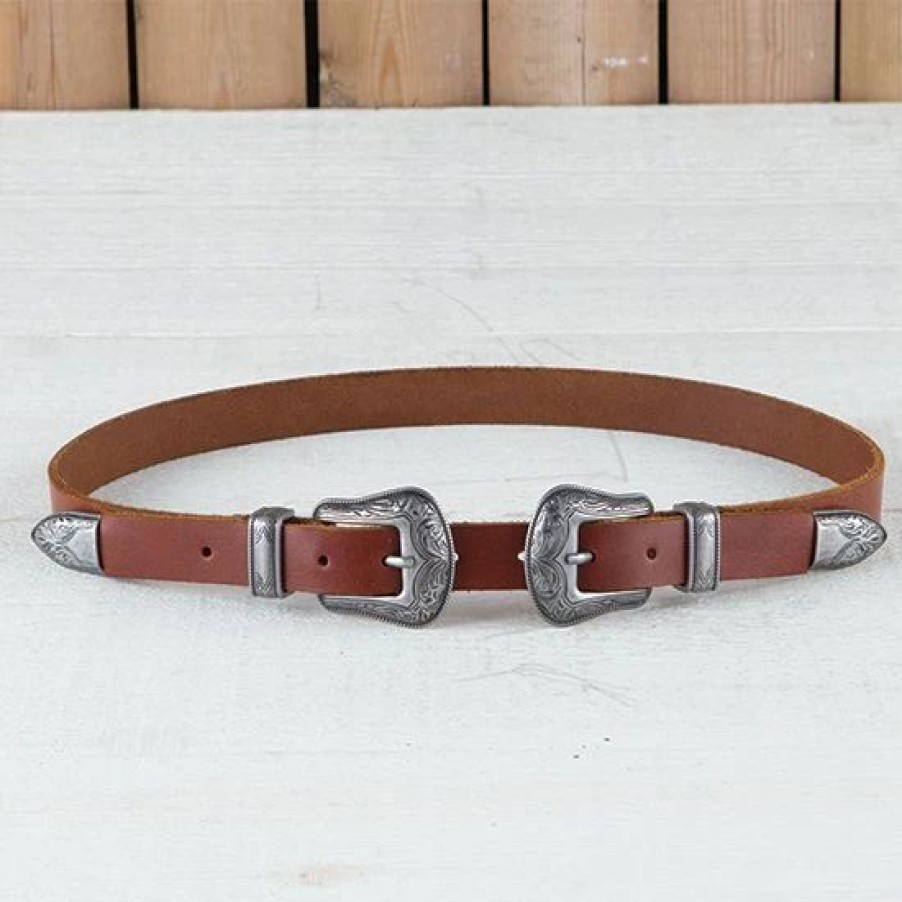 Belts * | Double Buckle Western Belt