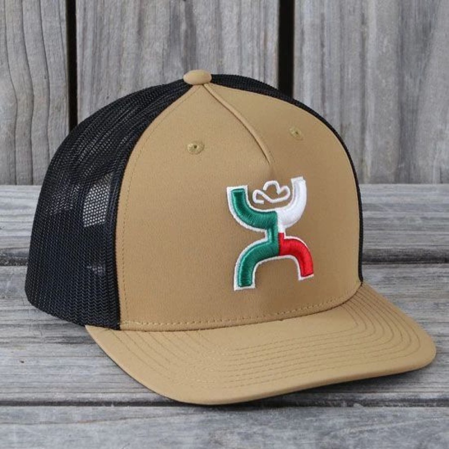 Hats * | Hooey Boquillas Tan Trucker Ball Cap