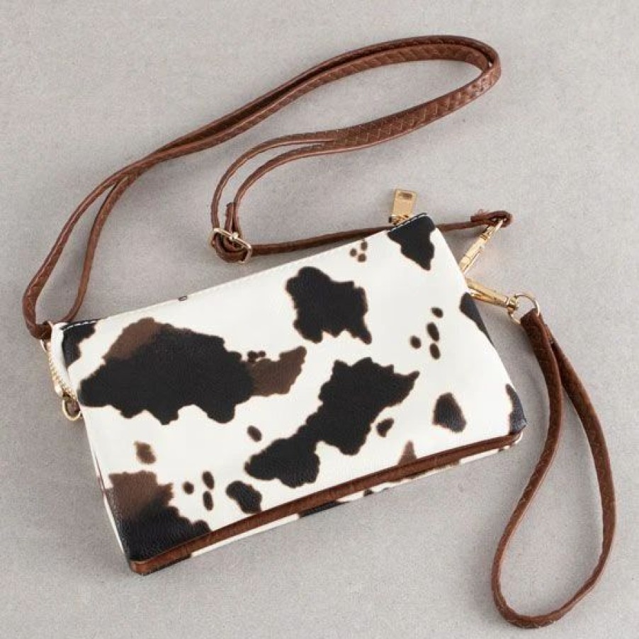 Handbags * | Everyday Cow Print Crossbody Bag