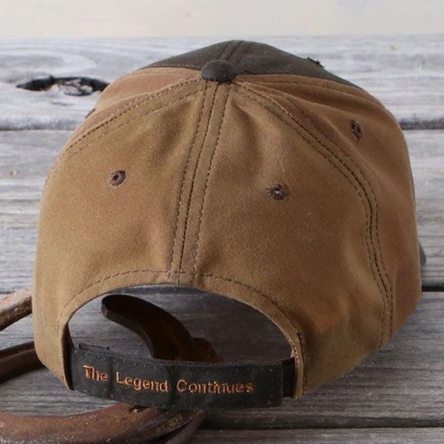 Hats * | Stetson Two-Tone Orange Patch Logo Ball Cap