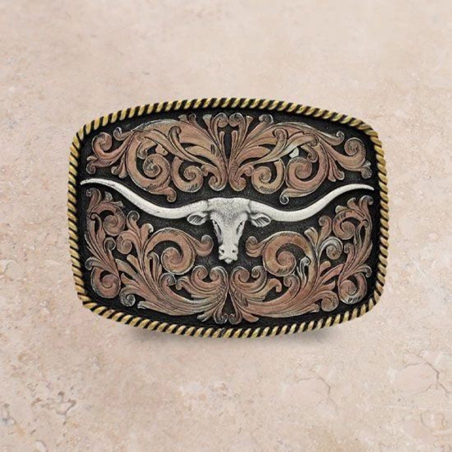 Buckles * | Montana Attitude Texas Longhorn Buckle