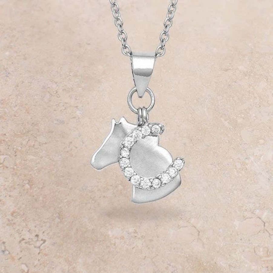 Jewelry * | Montana Silversmiths Horsing Around Charm Necklace