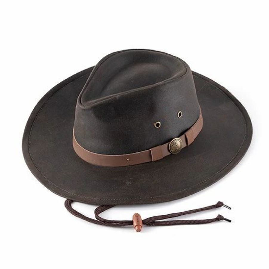 Hats * | Outback Trading Comapny Brown Kodiak Oilskin Hat