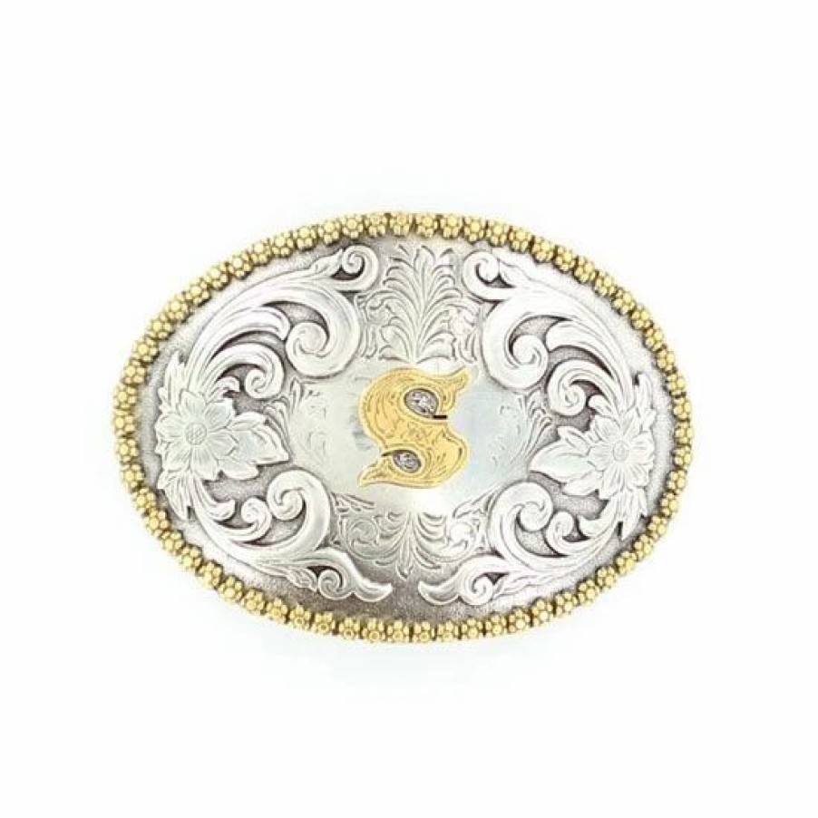 Buckles * | Nocona Initial Belt Buckle