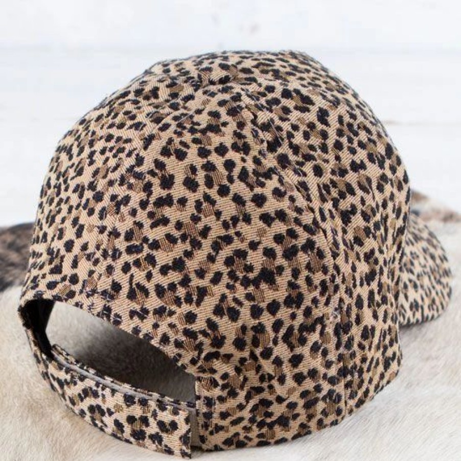 Hats * | Olive And Pique Leopard Cap