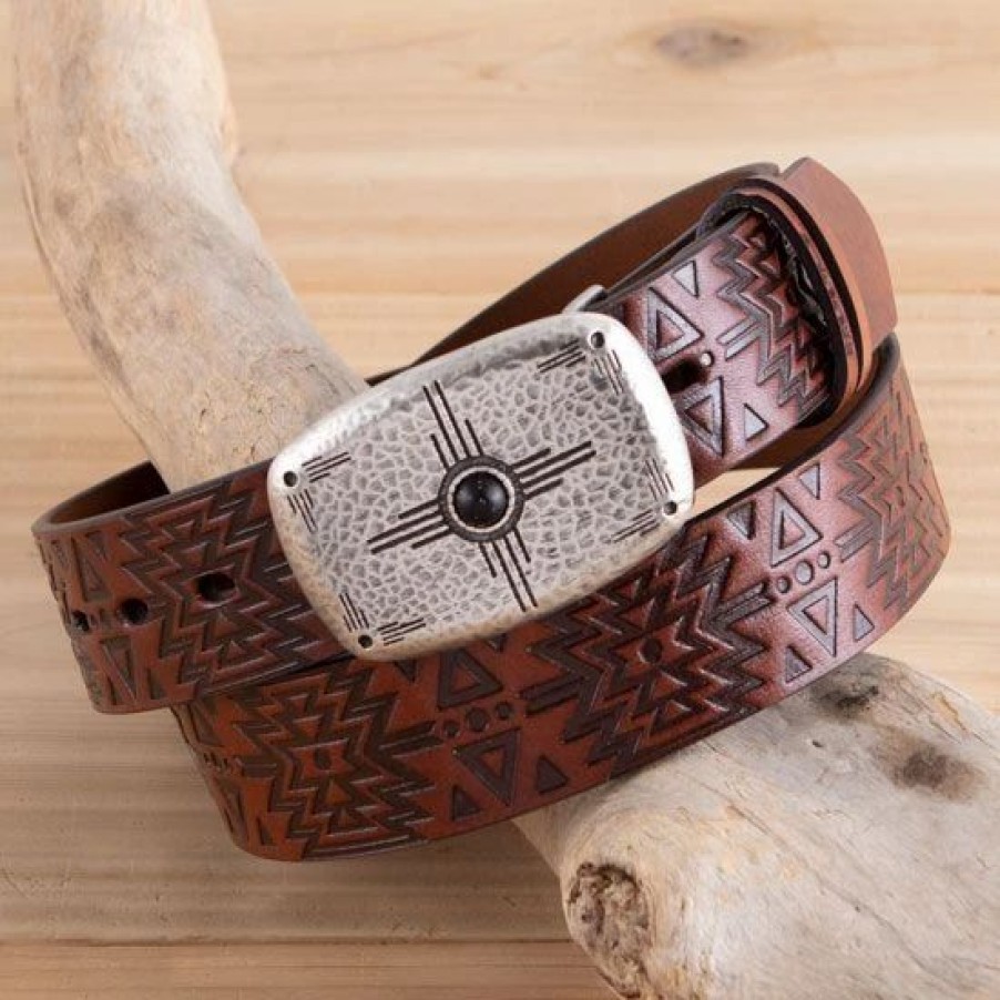 Belts * | Hooey Mesa Black Aztec Belt