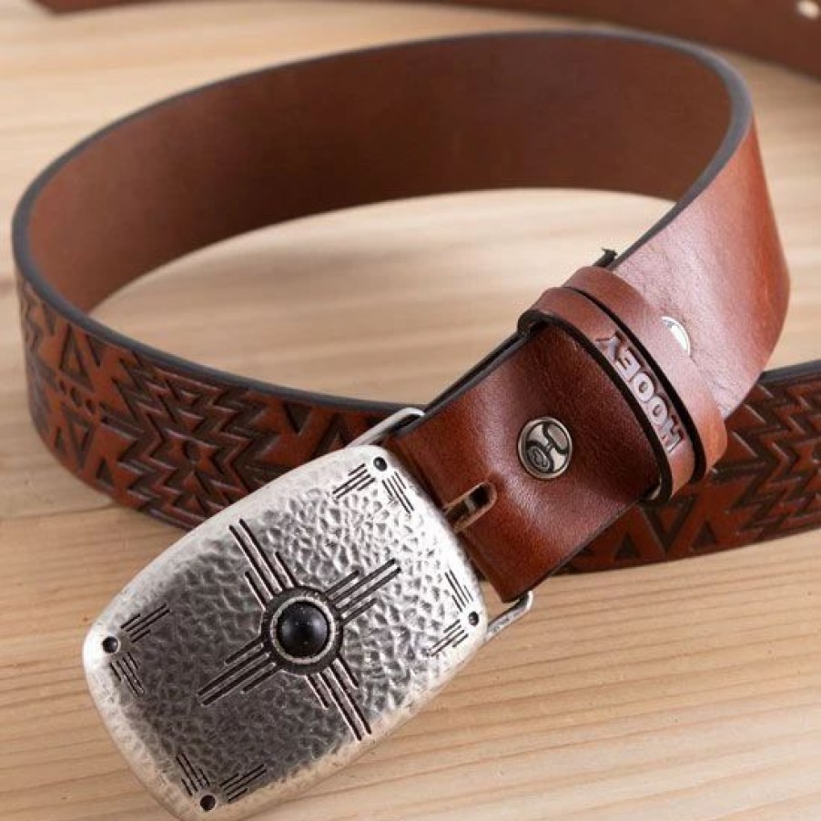 Belts * | Hooey Mesa Black Aztec Belt