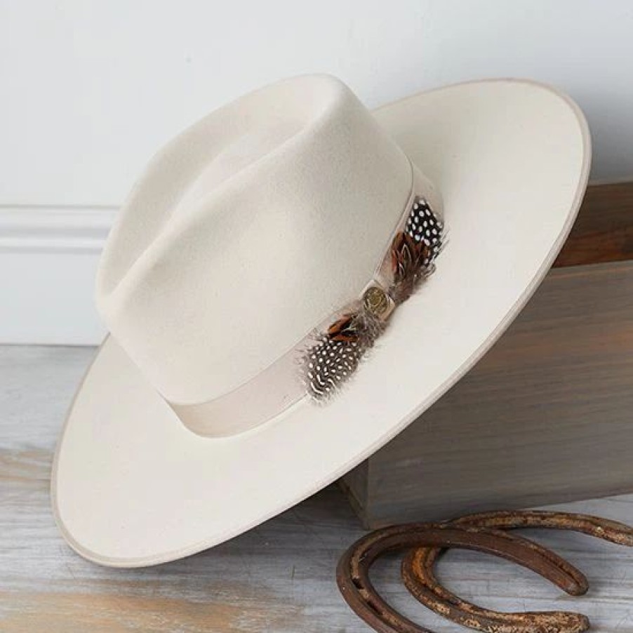 Hats * | Stetson Bone Midtown Hat