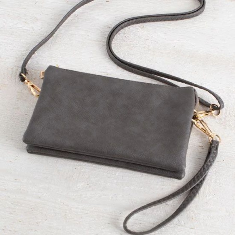 Handbags * | Everyday Charcoal Crossbody Bag