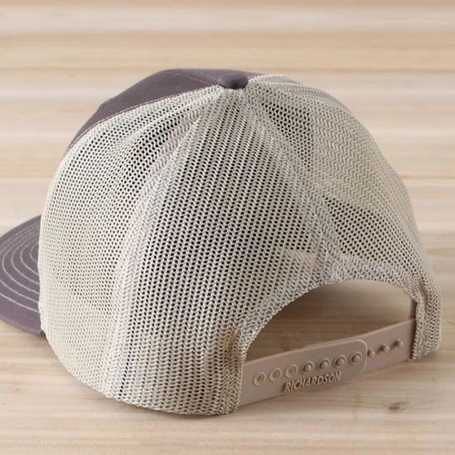 Hats * | Cinch Leather Patch Trucker Ball Cap