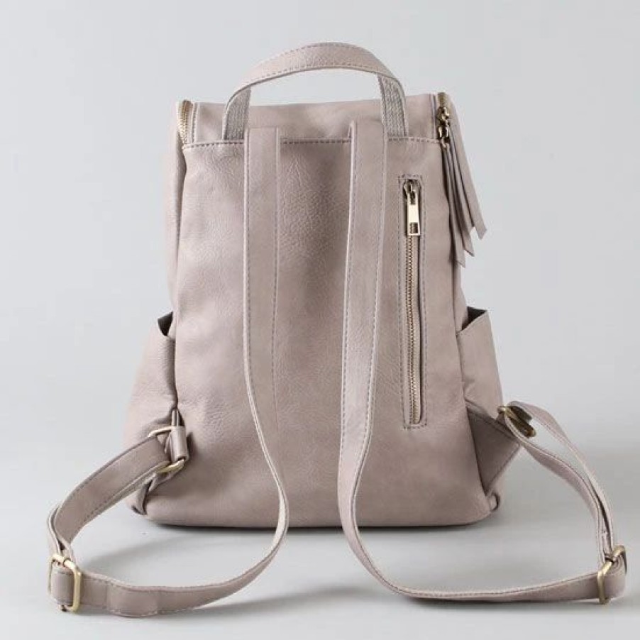 Handbags * | Country Grace Kerri Grey Backpack