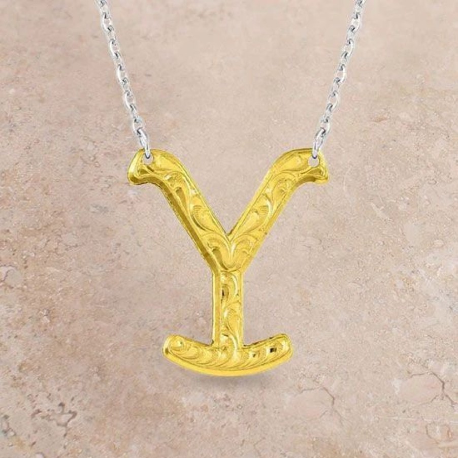 Jewelry * | Montana Silversmiths Yellowstone Y Necklace