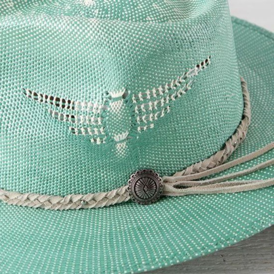 Hats * | Charlie 1 Horse Jade Topo Chico Straw Hat