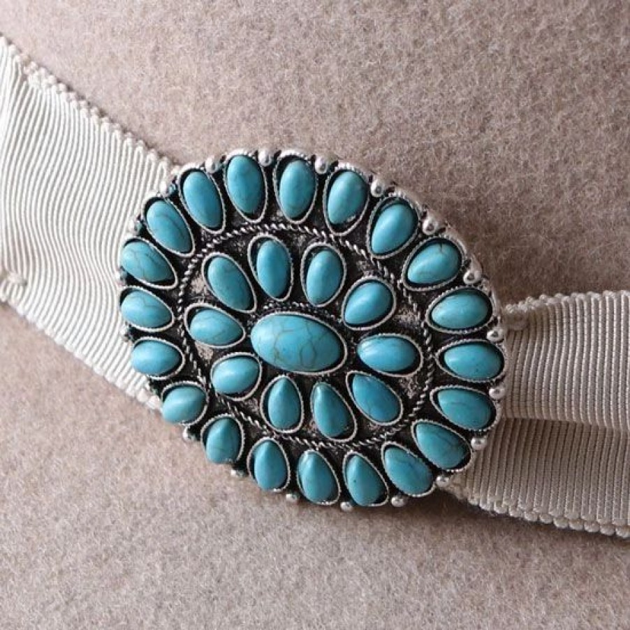 Jewelry * | West And Company Turquoise Cluster Brooch