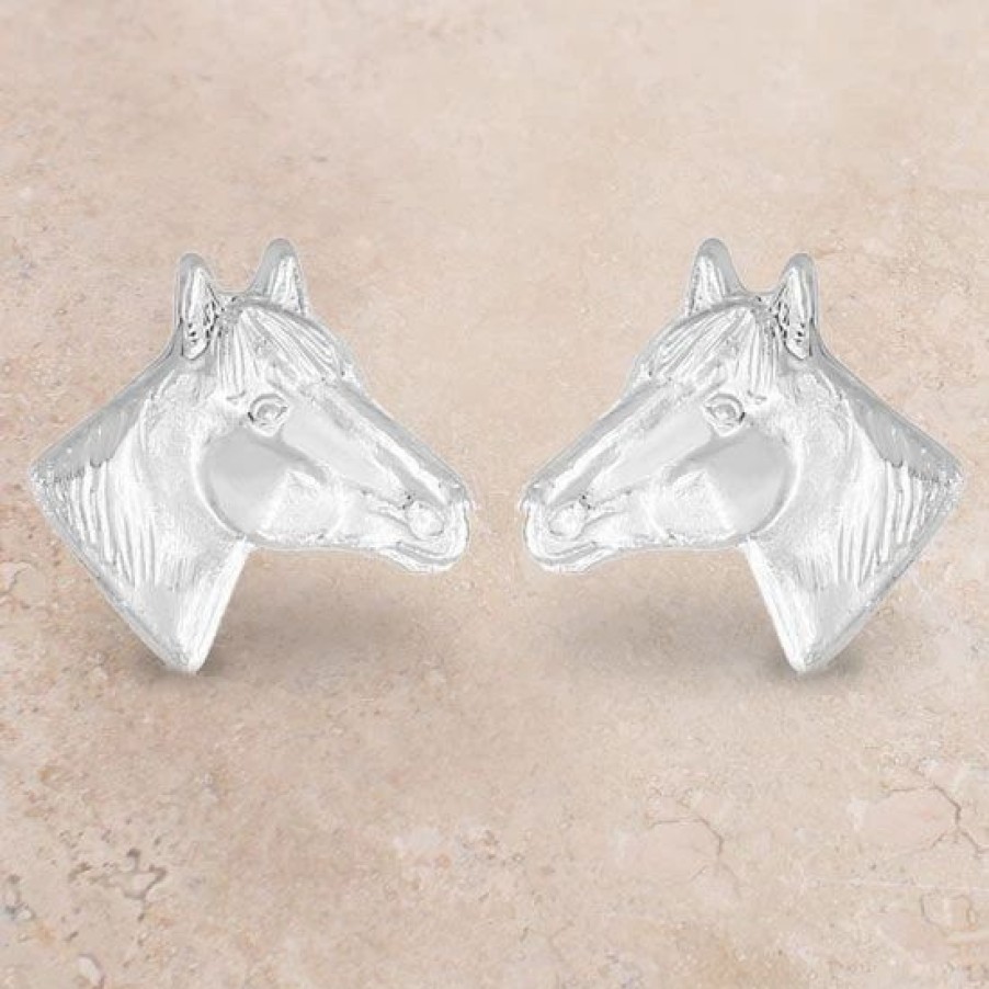 Jewelry * | Montana Silversmiths Horsehead Earrings