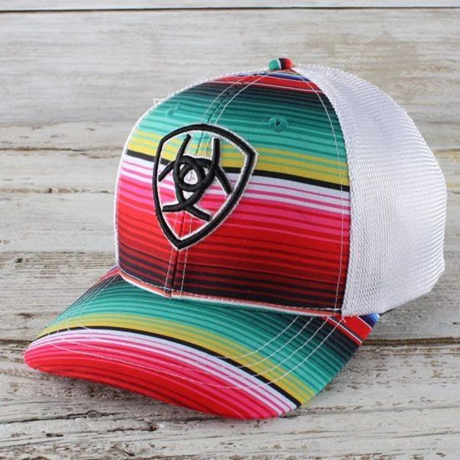 Hats * | Ariat Serape Mesh Cap