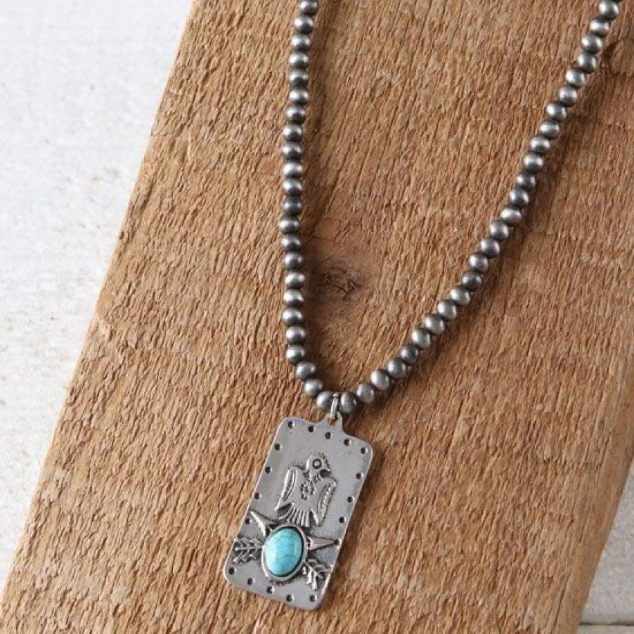 Jewelry * | West And Company Thunderbird Pendant Necklace