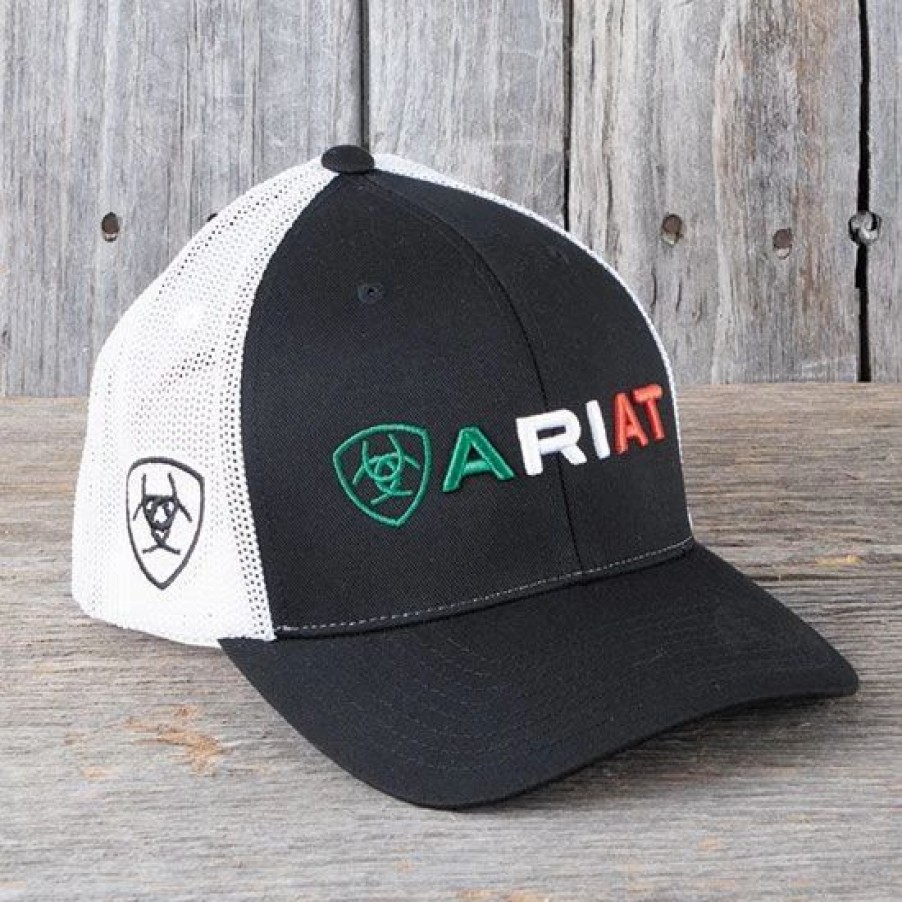 Hats * | Ariat Mexico Snap Back Cap