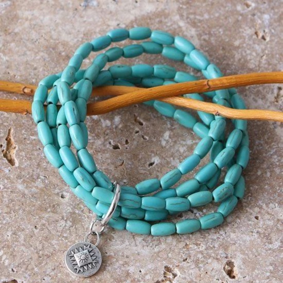 Jewelry * | West And Company Turquise Beaded Bracelet