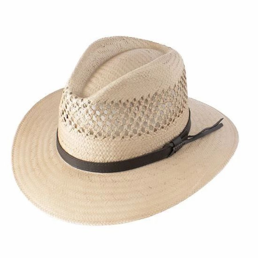 Hats * | Stetson Peak View Outdoor Straw Hat