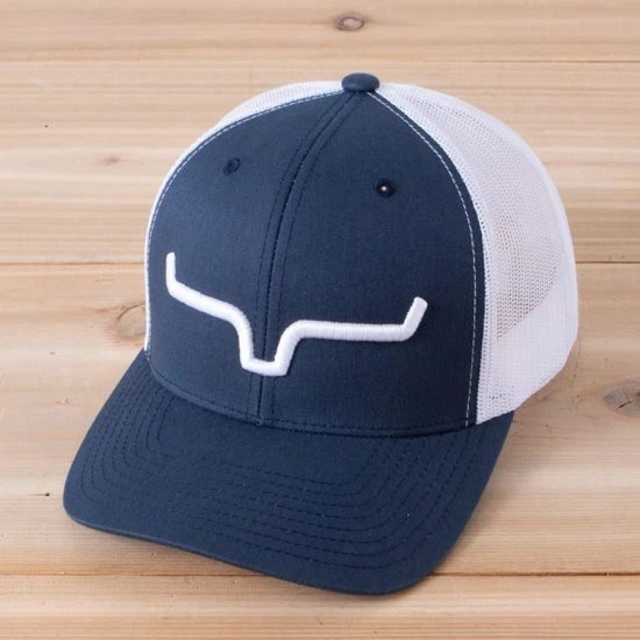 Hats * | Kimes Ranch Weekly Trucker Navy Cap