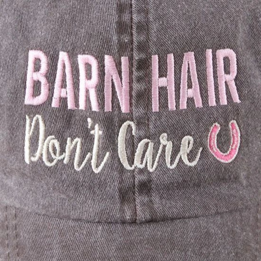 Hats * | Barn Hair Don'T Care Brown Ball Cap