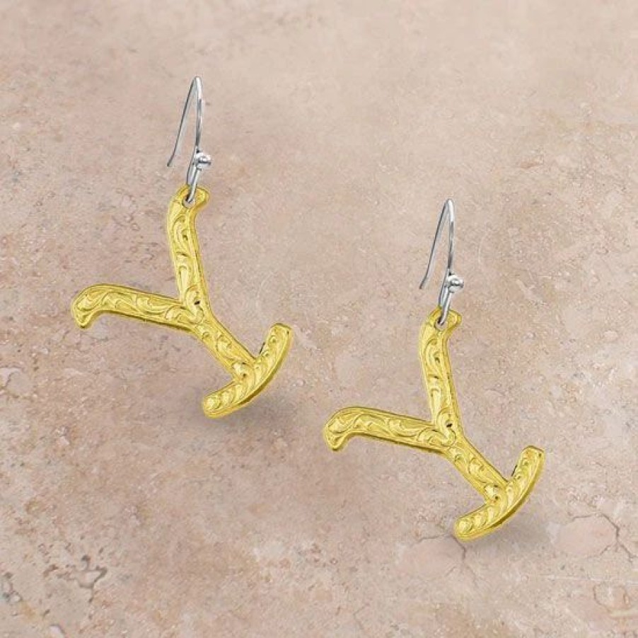 Jewelry * | Montana Silversmiths Yellowstone Y Earrings