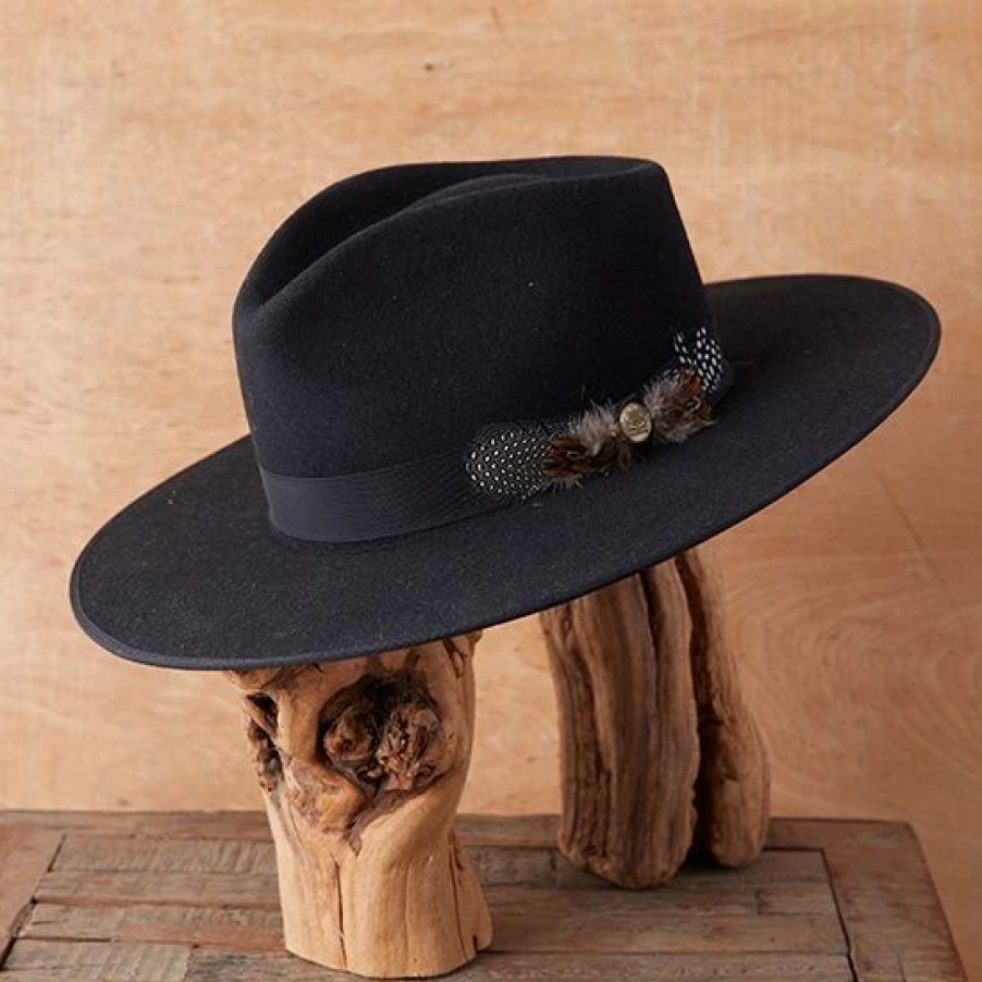 Hats * | Stetson Black Midtown Hat