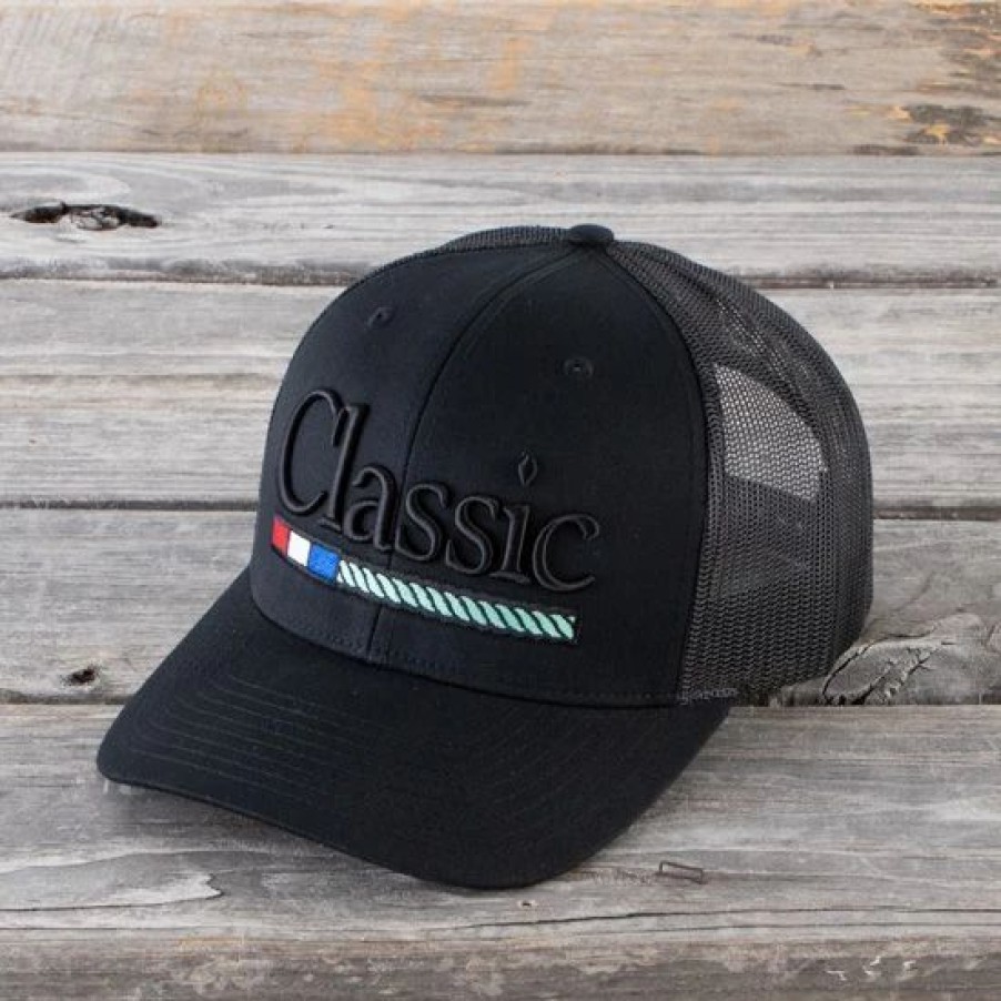 Hats * | Classic Equine Classic Rope Embroidered Logo Cap