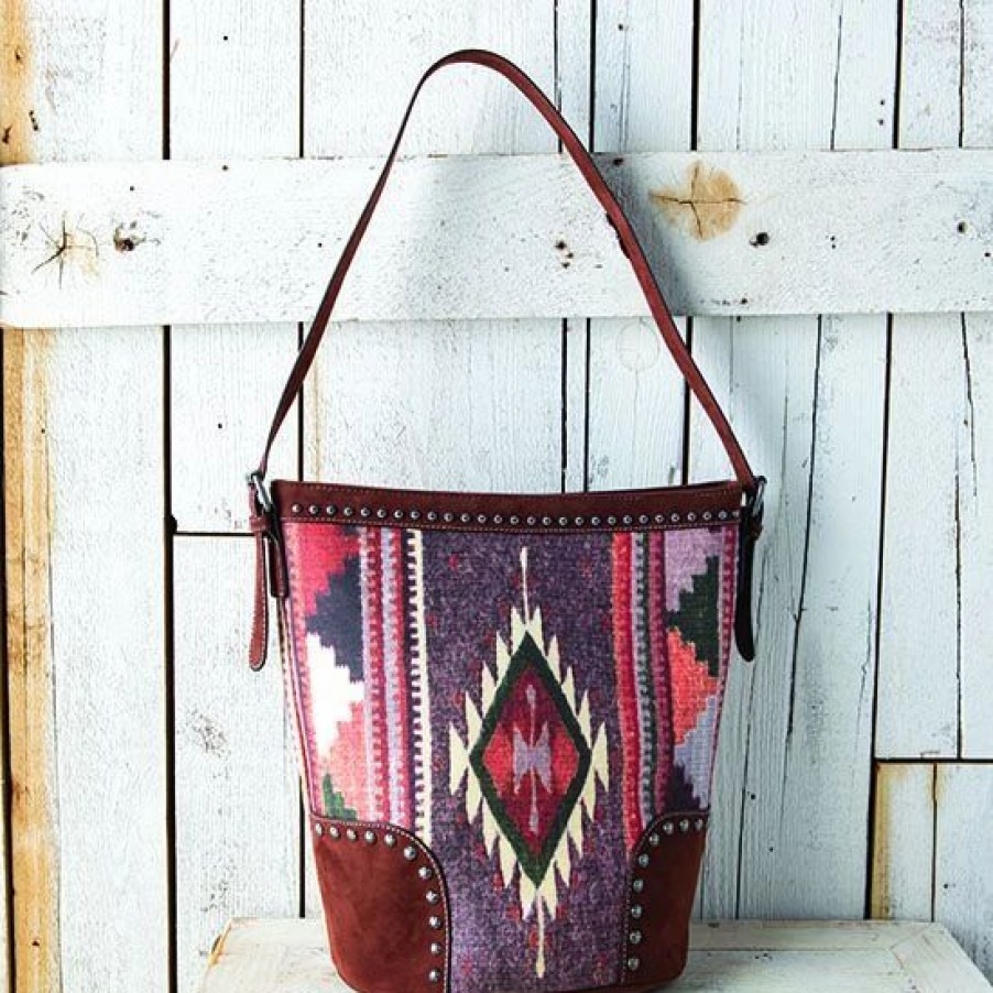 Handbags * | Blazin' Roxx Adobe Aztec Tote