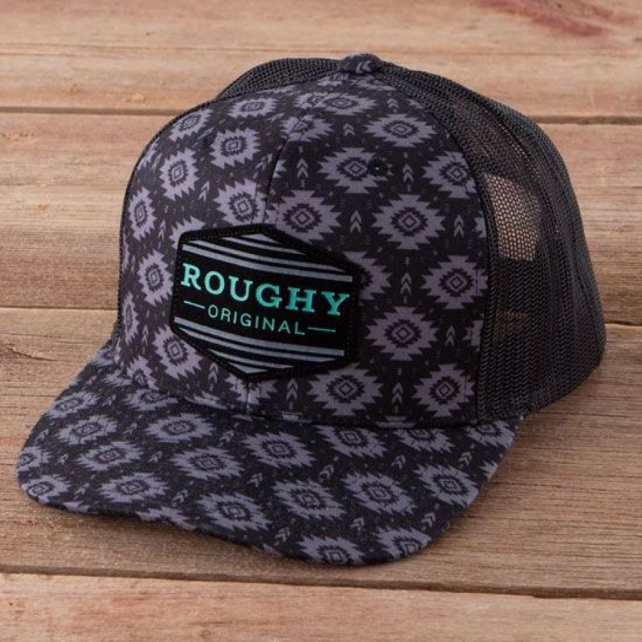 Hats * | Hooey Tribe Black Ball Cap